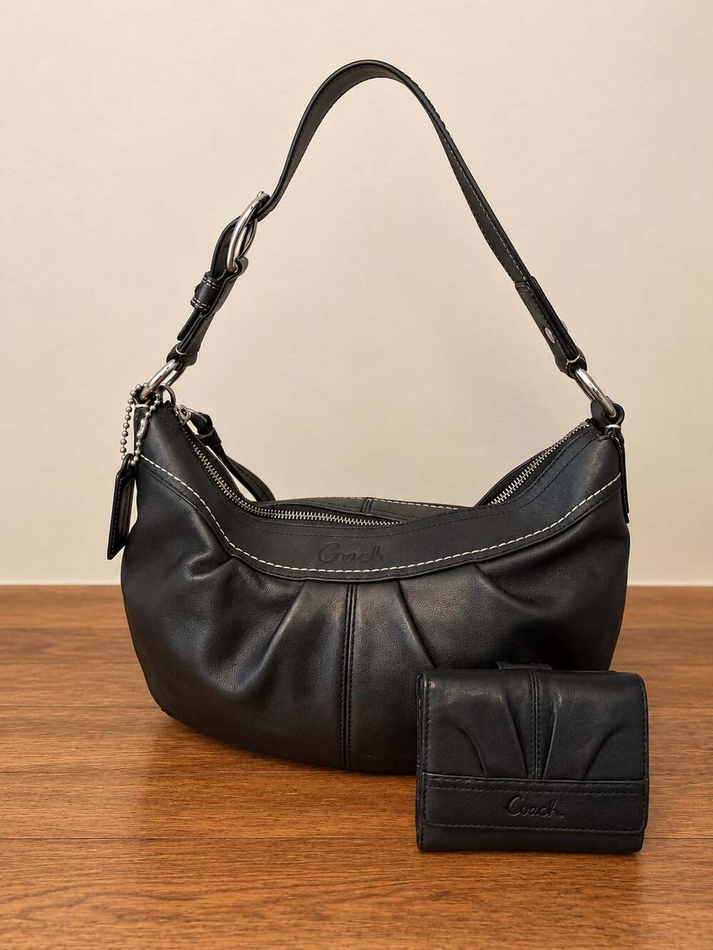 NWT Coach CP065 Teri Hobo In Signature Canvas Chalk...